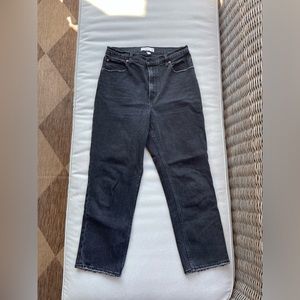 Abercrombie & Fitch Curve Love The Ankle Straight Ultra High Rise